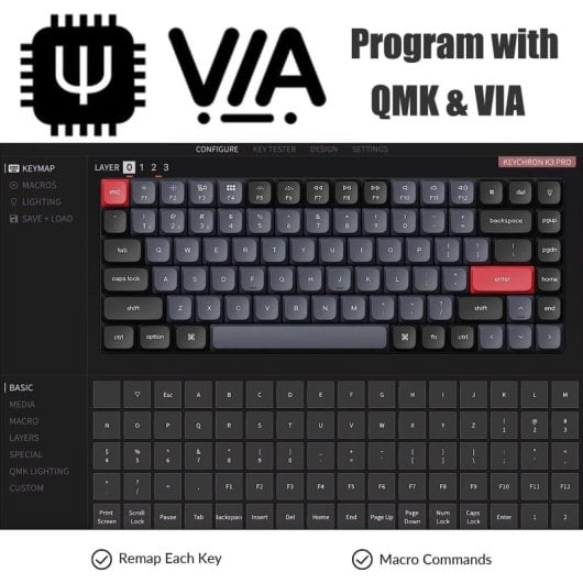 Keychron K3 Pro 75% clavier mécanique sans fil commutateur RGB Gateron marron noir clavier français