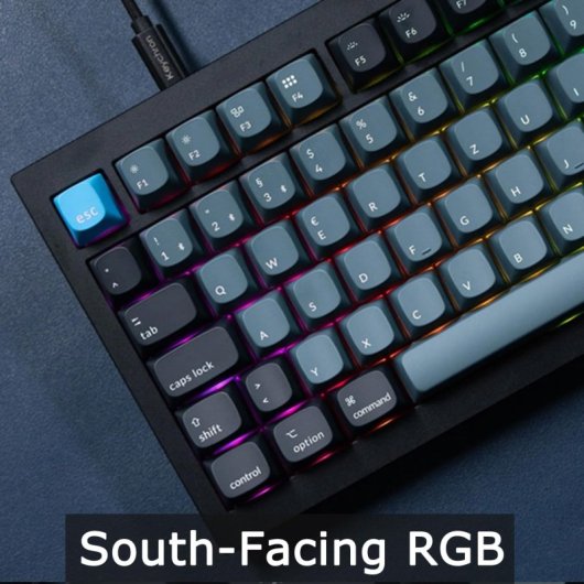 Keychron Q6 Pro QMK/VIA Teclado Mecánico Inalámbrico Fully Assembled Knob Red RGB Negro Teclado Francés