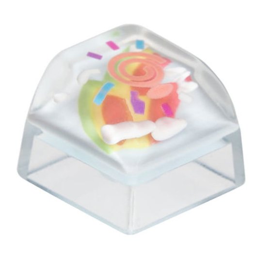 Keychron Rainbows and Sunshine Resin Artisan Keycap para Teclados de Resina Transparente