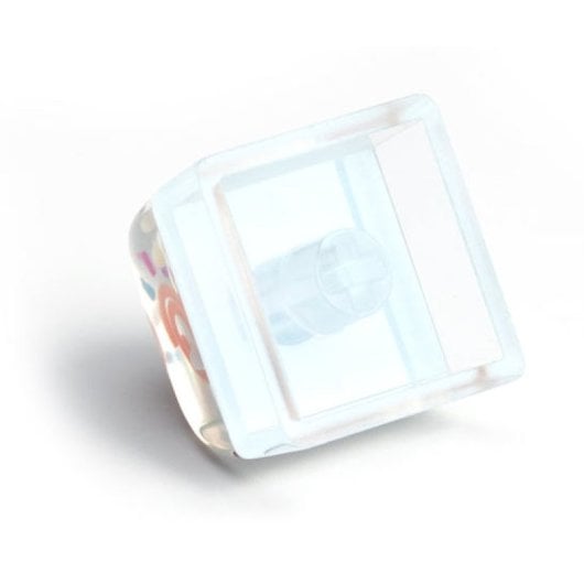 Keychron Rainbows and Sunshine Resin Artisan Keycap para Teclados de Resina Transparente