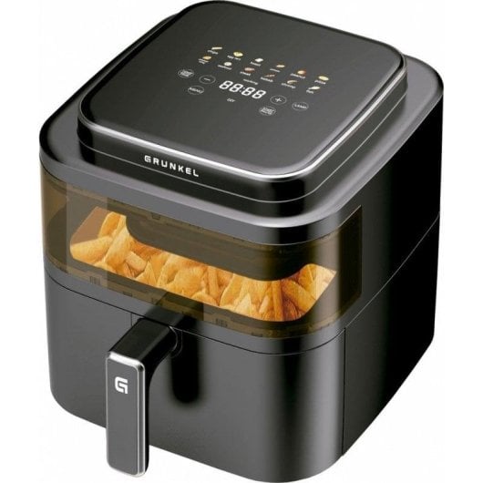 Friggitrice ad Aria Grunkel Black Light Fryer 6L 1400W 12 Programmi Display Digitale