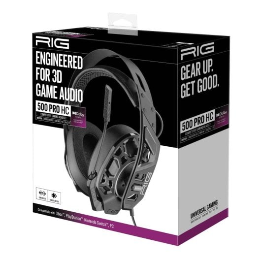Nacon Rig 500 Pro Hc Gen2 – Kabelloses Gaming-Headset, für Ps5, Ps4, Schwarz