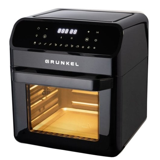 Grunkel Black Fryer Oven Freidora Aire Air Fryer 12 Programas 12L 1600W Negro