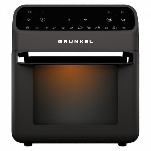 Grunkel Black Fryer Oven Freidora Aire Air Fryer 12 Programas 12L 1600W Negro
