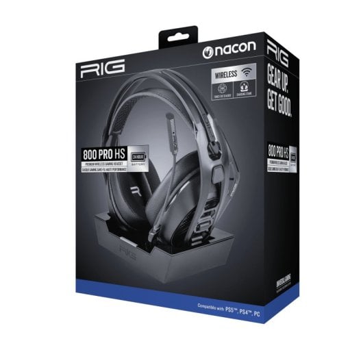 Nacon RIG 800 Pro HS Headset Gaming Sem Fios PS4/PS5 Preto