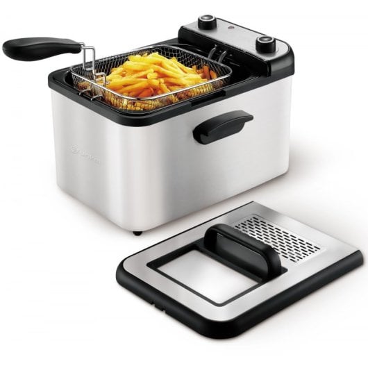 Grunkel Maxi Fry Pro Fritadeira Elétrica com Filtro Anti-Odores 3000W 4.2L Inox