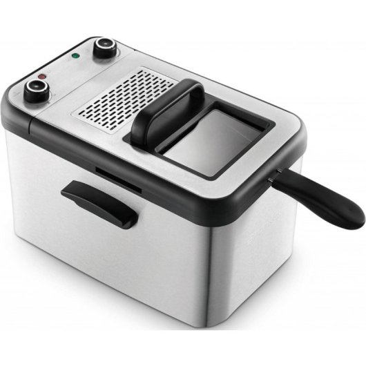 Grunkel Maxi Fry Pro Fritadeira Elétrica com Filtro Anti-Odores 3000W 4.2L Inox