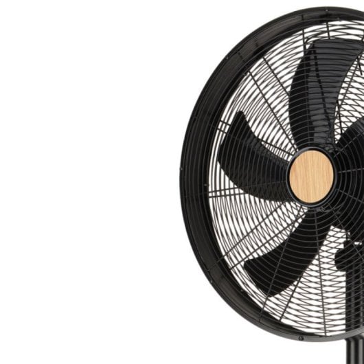Iluminashop 349564 Ventilador de Pie 50W Negro/Haya