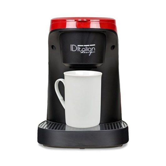 Italian Design IDECUCOF02 Máquina de Café Elétrica Semi-Automática 0,24 L Preta