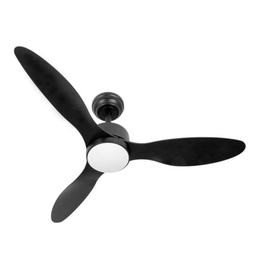 Iluminashop 351207 Ventilador de Techo LED con Mando a Distancia Verano e Invierno 24W Negro