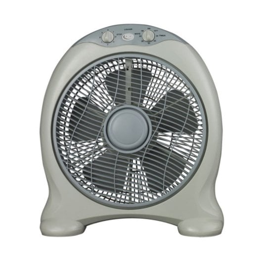 Tischventilator IluminaShop 349586 45W 5 Flügel 3 Stufen Timer Grau