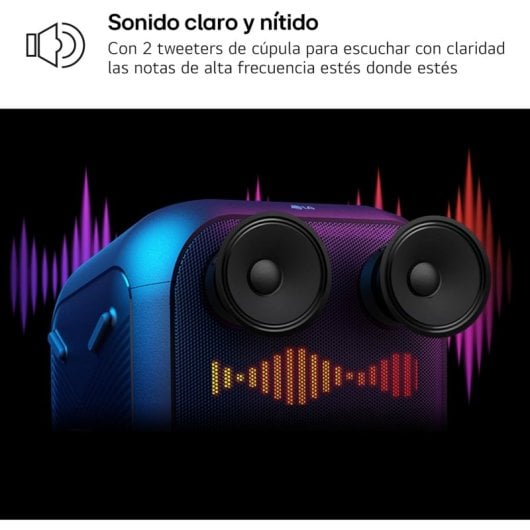 LG XBOOM XL9T La Bestia Altavoz Inalámbrico con Funciones DJ y Karaoke Iluminación LED