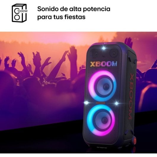 LG XBOOM XL9T La Bestia Altavoz Inalámbrico con Funciones DJ y Karaoke Iluminación LED