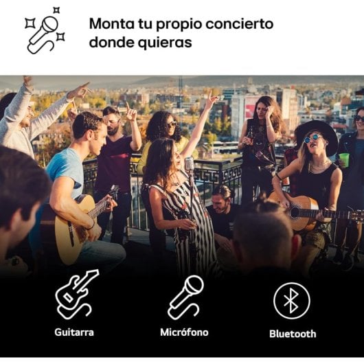 LG XBOOM XL9T La Bestia Altavoz Inalámbrico con Funciones DJ y Karaoke Iluminación LED