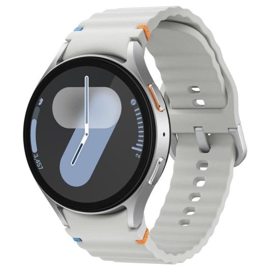 Samsung Galaxy Watch7 Bluetooth GPS 44mm AMOLED Silber M/L IP68 SpO2 Puls Schlaftracking