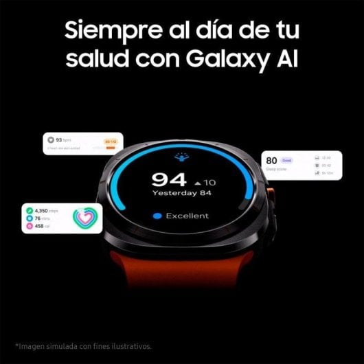 Samsung Galaxy Watch Ultra LTE GPS 47mm AMOLED Bianco Taglia Unica Resistenza Acqua 10ATM+IP68