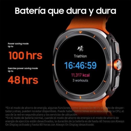 Samsung Galaxy Watch Ultra LTE GPS 47mm AMOLED Bianco Taglia Unica Resistenza Acqua 10ATM+IP68