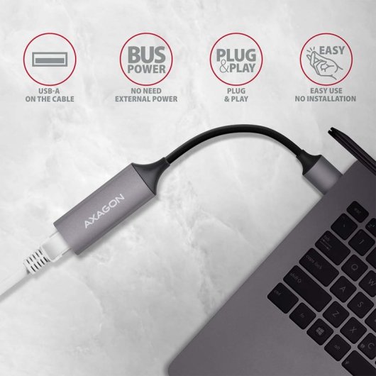 Carte réseau et adaptateur Ethernet Axagon ADE-TR 5000 Mbit/s
