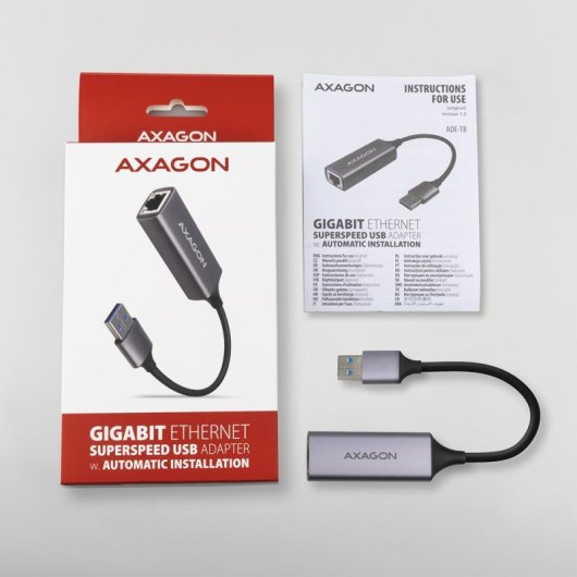 Carte réseau et adaptateur Ethernet Axagon ADE-TR 5000 Mbit/s