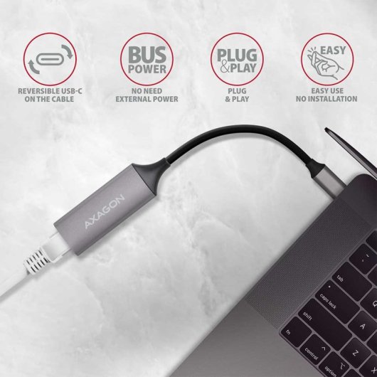 Scheda di rete Ethernet Axagon ADE-TRC e adattatore 5000 Mbit/s