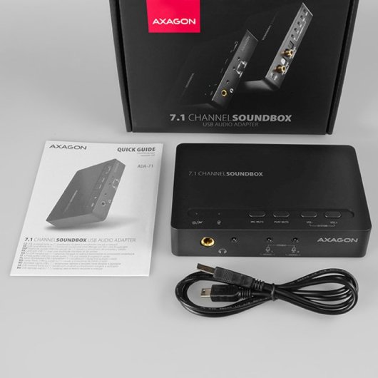 Carte audio USB 7.1 canaux Axagon ADA-71