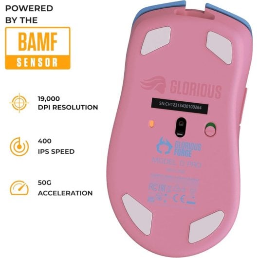 Glorious Modello D Mouse da gioco Mano destra RF Wireless ottico 19000 DPI