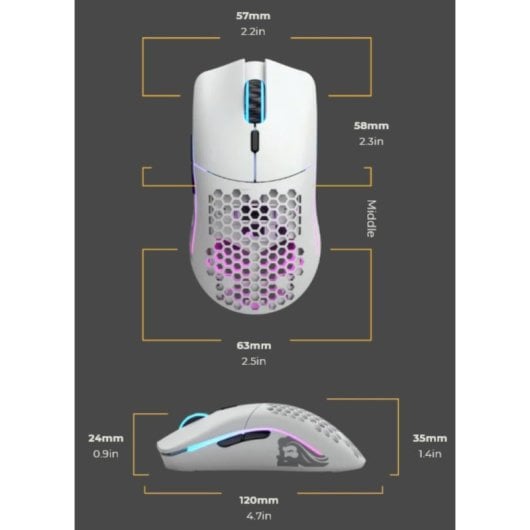 Glorious Modello O- Mouse da gioco wireless RF ambidestro 19000 DPI