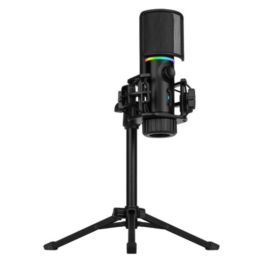 Streamplify MIC TRIPOD Micrófono de Estudio RGB con Trípode Negro