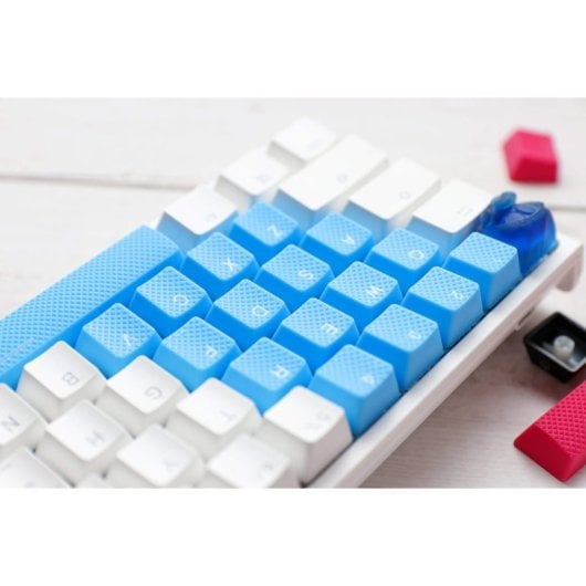 Ducky Rubber Keycap 31 Teclas ABS Compatible MX Cherry Double Shot Azul