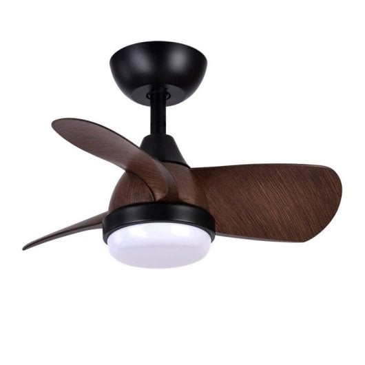 Iluminashop 305287 Ventilador de Techo LED Verano e Invierno con Mando a Distancia 24W Negro/Marrón