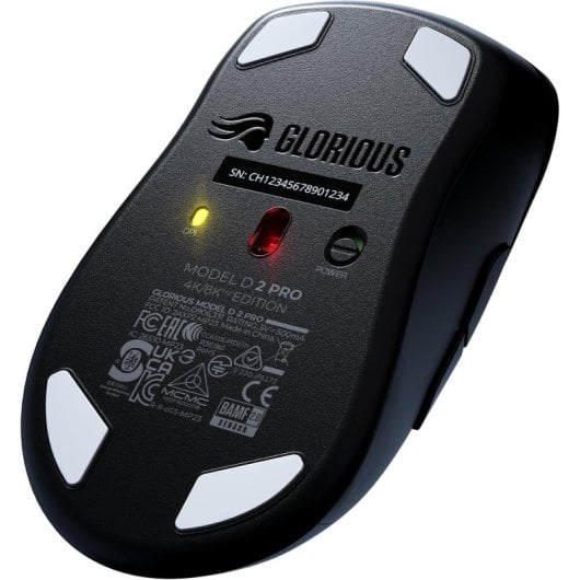 Glorious D 2 PRO Ratón Óptico Gaming inalámbrico 26000 DPI Negro