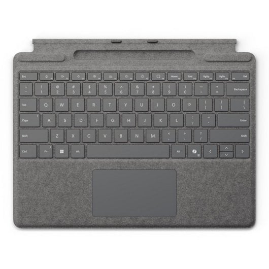 Clavier Microsoft pour Surface Pro avec stockage du stylet espagnol QWERTY Platinum