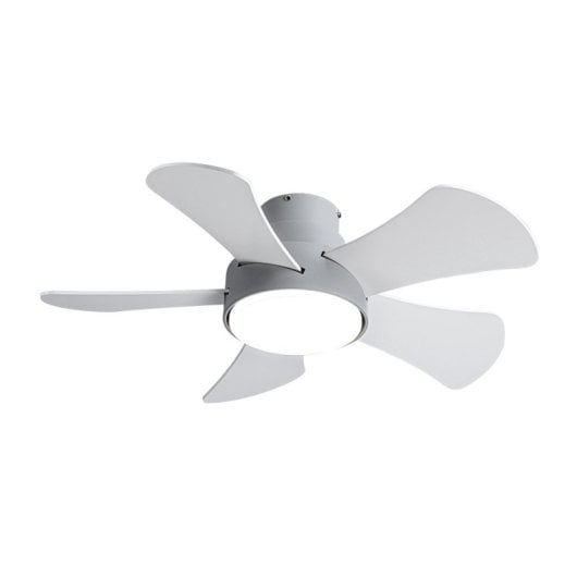 Iluminashop 305487 Ventoinha De Teto Led Verão e Inverno com Comando à Distância 25W Cinzenta/Faia