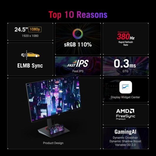 ASUS ROG Strix XG259QNS 24.5" LED Fast IPS FullHD 380Hz FreeSync Premium
