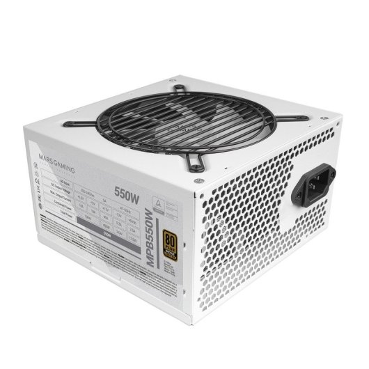 Mars Gaming MPB550W Fuente Alimentación ATX 550W 80Plus Bronze Blanco