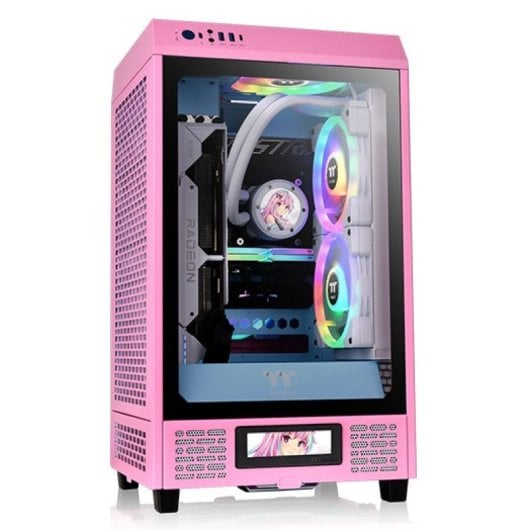 Thermaltake The Tower 200 Bubble Pink Miniitx 2xusb 3.0 Boite Sans Source Rose