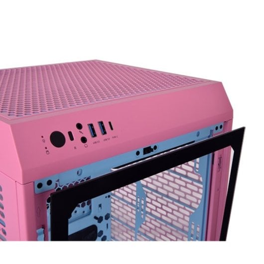Thermaltake The Tower 200 Bubble Pink Miniitx 2xusb 3.0 Boite Sans Source Rose