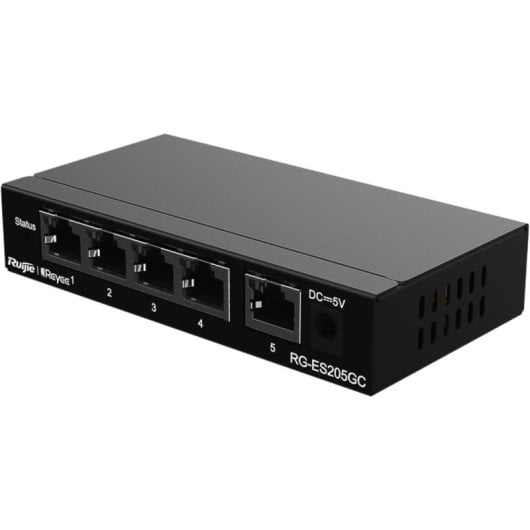 Ruijie Networks RG-ES205GC Netzwerk-Switch Managed L2 Gigabit Ethernet (10/100/1000) Schwarz