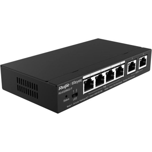 Ruijie Networks RG-ES209GC-P Netzwerk-Switch Managed Gigabit Ethernet (10/100/1000) Power over Ethernet (PoE) Schwarz