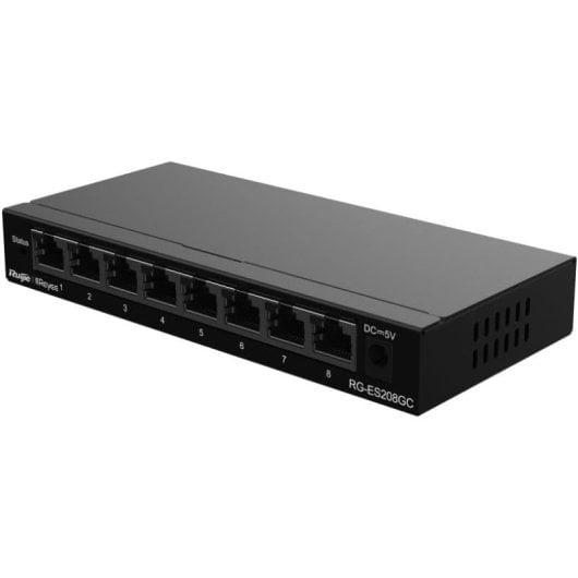 Ruijie Networks RG-ES208GC Switch 8 Puertos Gestionado L2 Gigabit Ethernet Gris