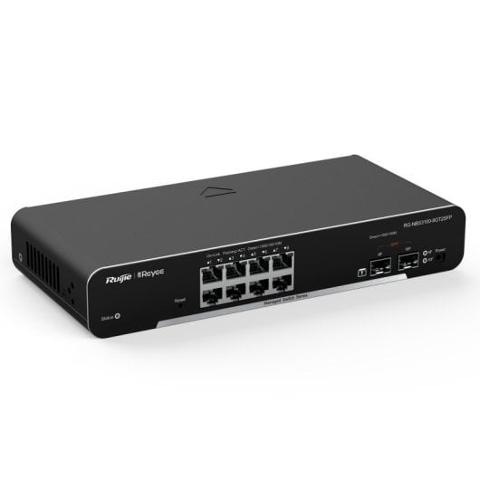 Ruijie Networks RG-NBS3100-8GT2SFP commutateur réseau Géré L2 Gigabit Ethernet (10/100/1000) Noir