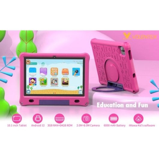 Lipa WQ01 Tablet para Niños 10.1" 3/64GB Rosa