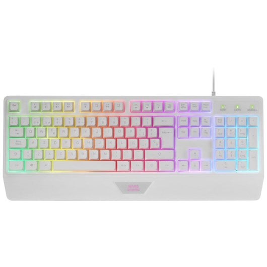 Mars Gaming MCP124 Combo 3-em-1 com Teclado RGB + Rato RGB 3200DPI + Tapete Brancos (ES)