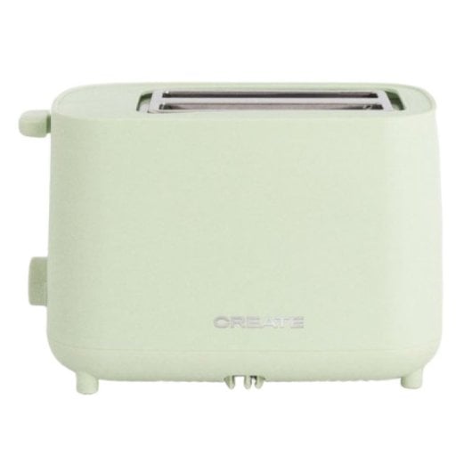Create Toast Studio Tostadora de 2 Ranuras 750W Verde Pastel