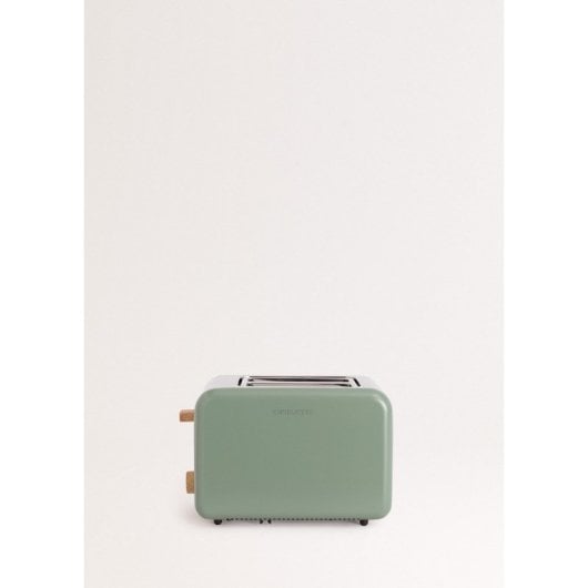Create Toast Retro Tostadora de 2 Ranuras 850W Verde Pastel