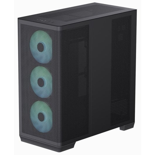 APNX C1 RGB Midi Tower Cristal Templado USB-C Negra