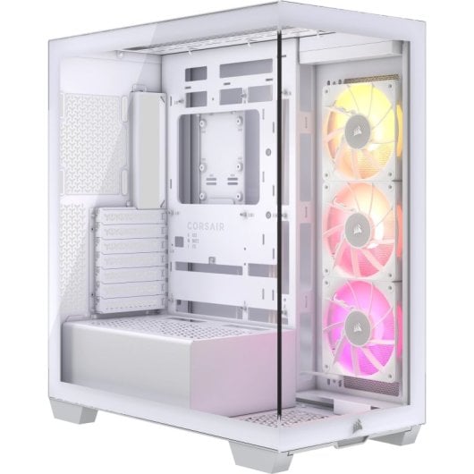 Corsair iCUE LINK 3500X RGB Semi Torre Cristal Templado USB-C Blanca