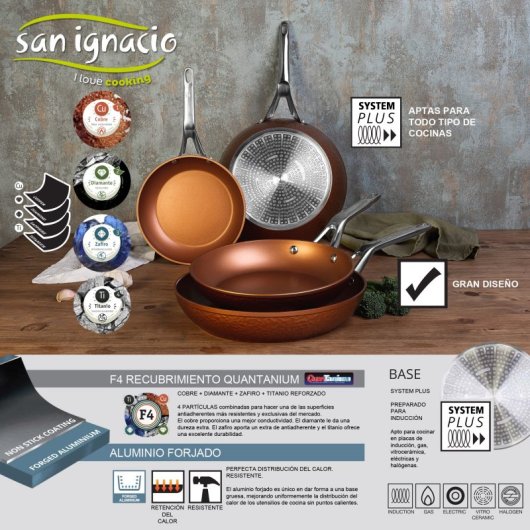 San Ignacio Sartén de Aluminio Forjado Inducción 20 cm SAN ignacio Sierra