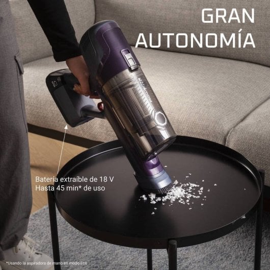 Rowenta X-Pert 6.60 Essential Aspiradora Escoba/Mano sin Cable 18V 100W Gris/Lila