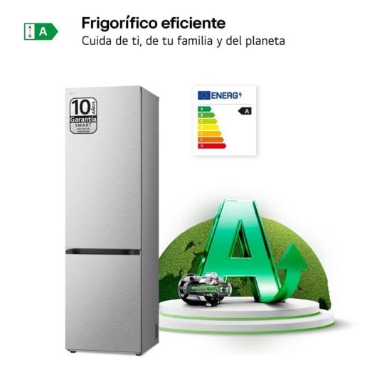 LG 700 Series GBV7280AMB Kombi-Kühlschrank A Strukturierter Anti-Fingerabdruck-Stahl